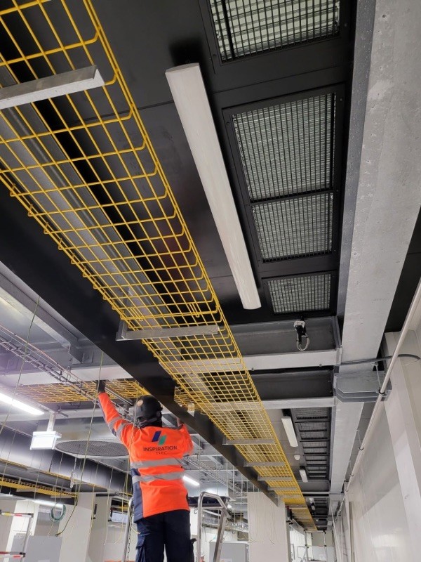 Installation de chemin de câbles par Inspiration Elec